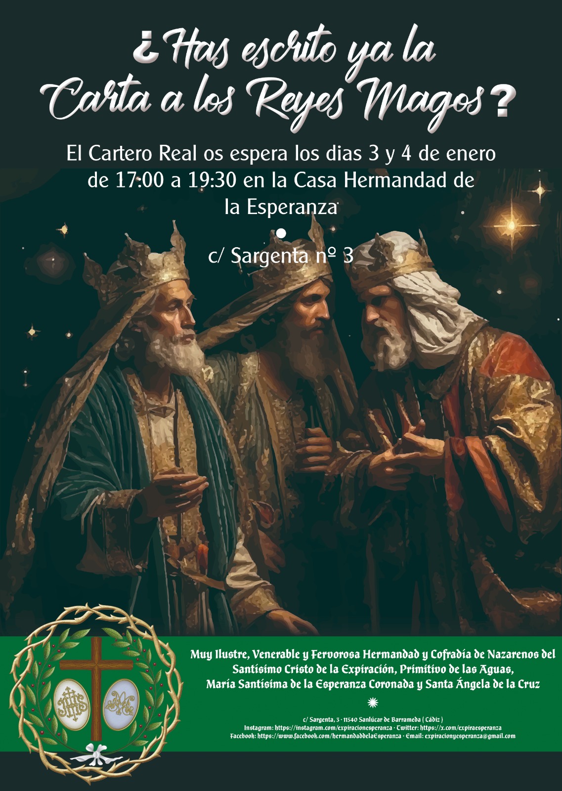 NOS VISITA EL CARTERO DE SUS MAJESTADES LOS REYES MAGOS DE ORIENTE!